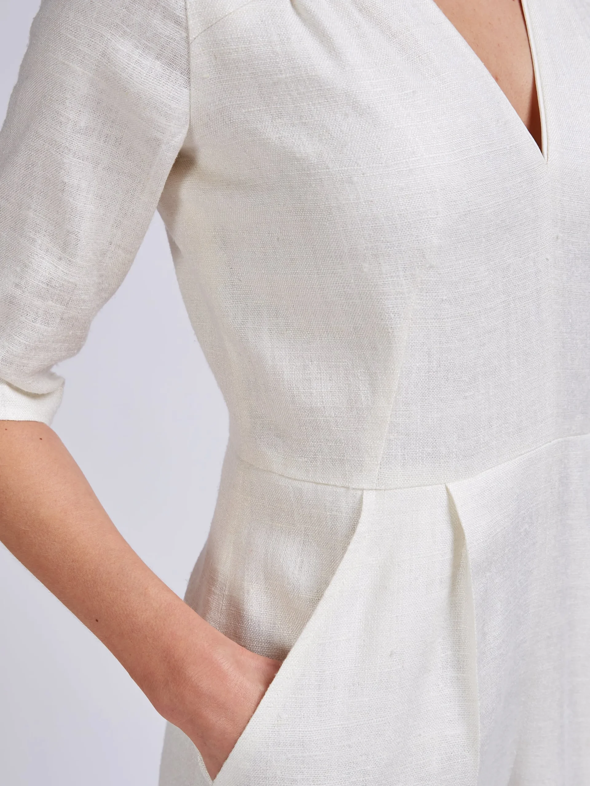 Favourbrook Tailored Jumpsuit Ivory Silk Tasar-Women Raceday | Trousers & Jumpsuits