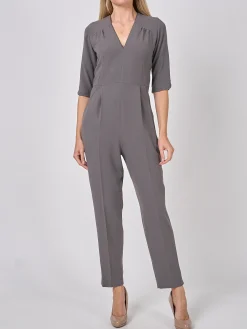 Favourbrook Tailored Jumpsuit Mink Plain Crepe-Women Trousers & Jumpsuits | Trousers