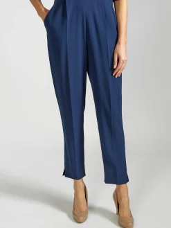Favourbrook Tailored Jumpsuit Navy Heavy Crepe-Women Eveningwear | Eveningwear