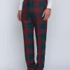 Favourbrook Tartan Lindsey High Waisted Flat Front Trousers- Trousers