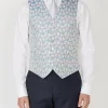 Favourbrook Victoria Sky Blue Single Breasted 6 Button Waistcoat- Waistcoats | Single Breasted Waistcoats