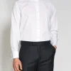Favourbrook White Organic Herringbone Wedding Shirt- Shirts