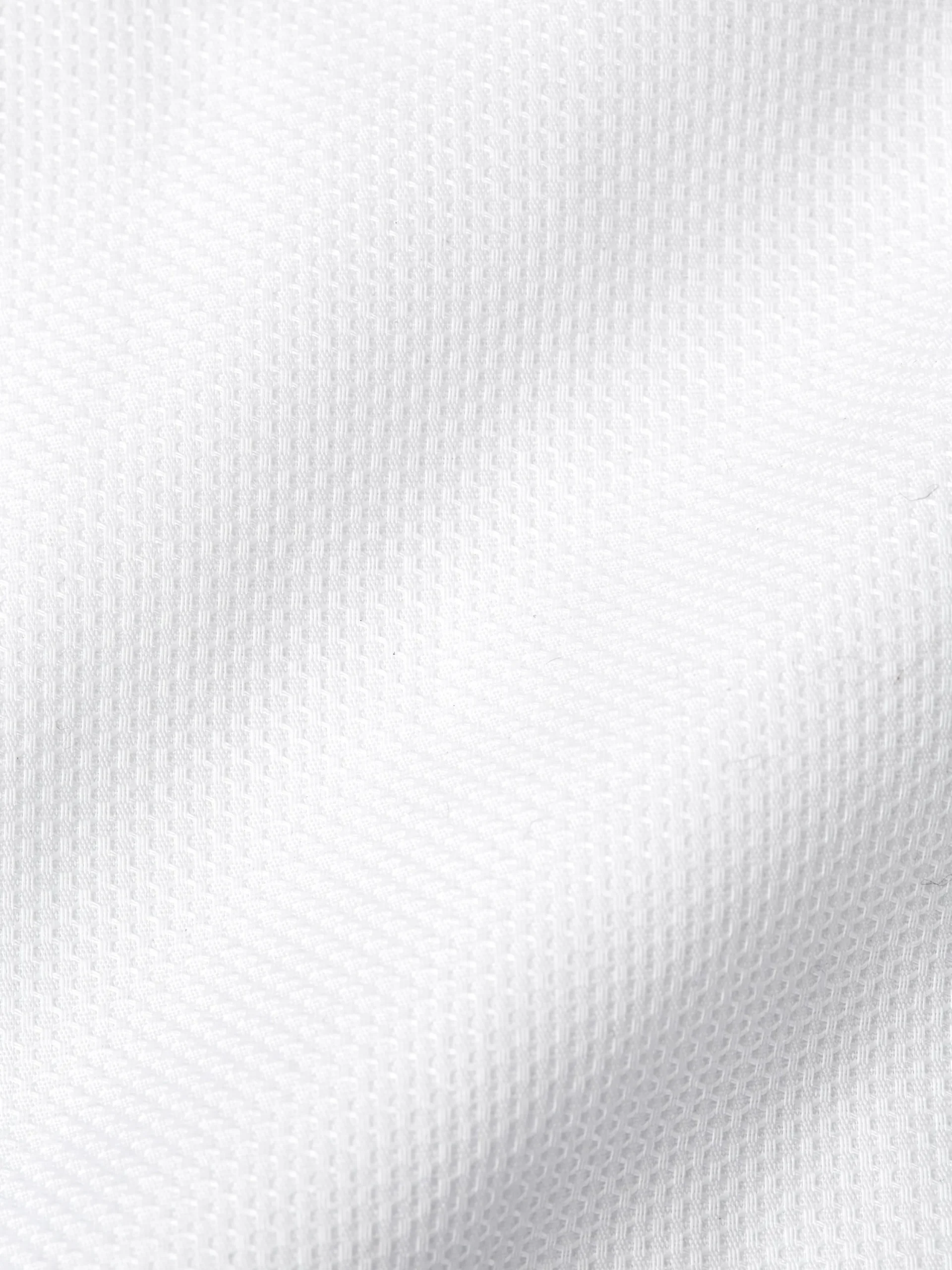 Favourbrook White Organic Herringbone Wedding Shirt- Shirts