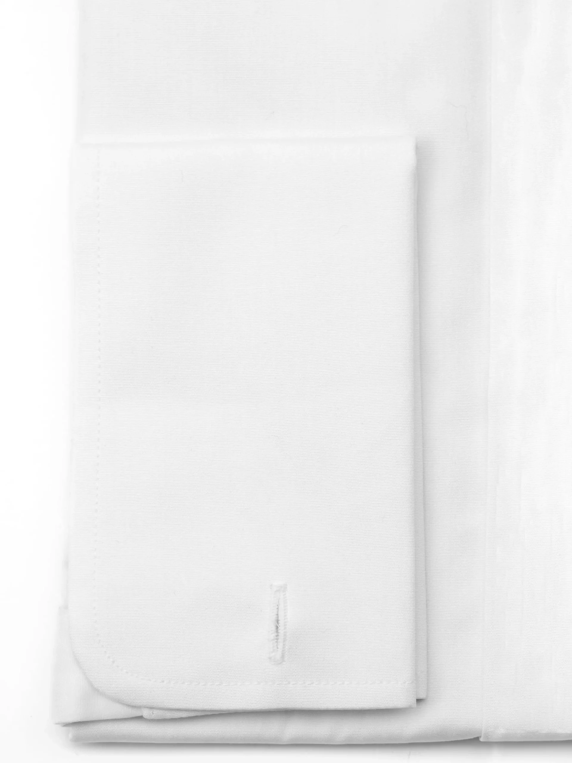 Favourbrook White Poplin Cotton Penny Collar Shirt- Shirts