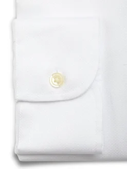 Favourbrook White Sloane Cotton Bib Grandad Shirt- Shirts