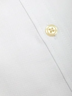 Favourbrook White Sloane Cotton Bib Grandad Shirt- Shirts