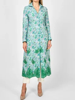 Favourbrook Whitehall Coat Green Clarendon Linen-Women Mother Of The Bride | Jackets & Coats