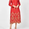 Favourbrook Whitehall Coat Red Burlington Crease Resist Linen-Women Mother Of The Bride | Jackets & Coats