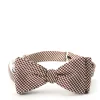 Favourbrook Wine Briand Check Silk Bow Tie- Bow Ties